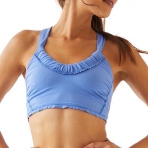 Free People Down The Line Bra Periwinkle Blue Size Medium